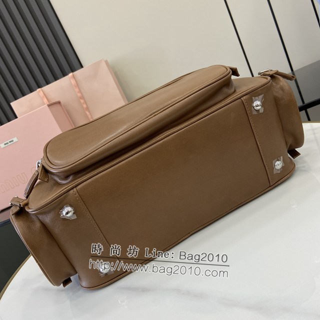 miumiu專櫃繆繆最新款Adventure Nappa羊皮革手提包單肩包 jh2338型號：5BB159